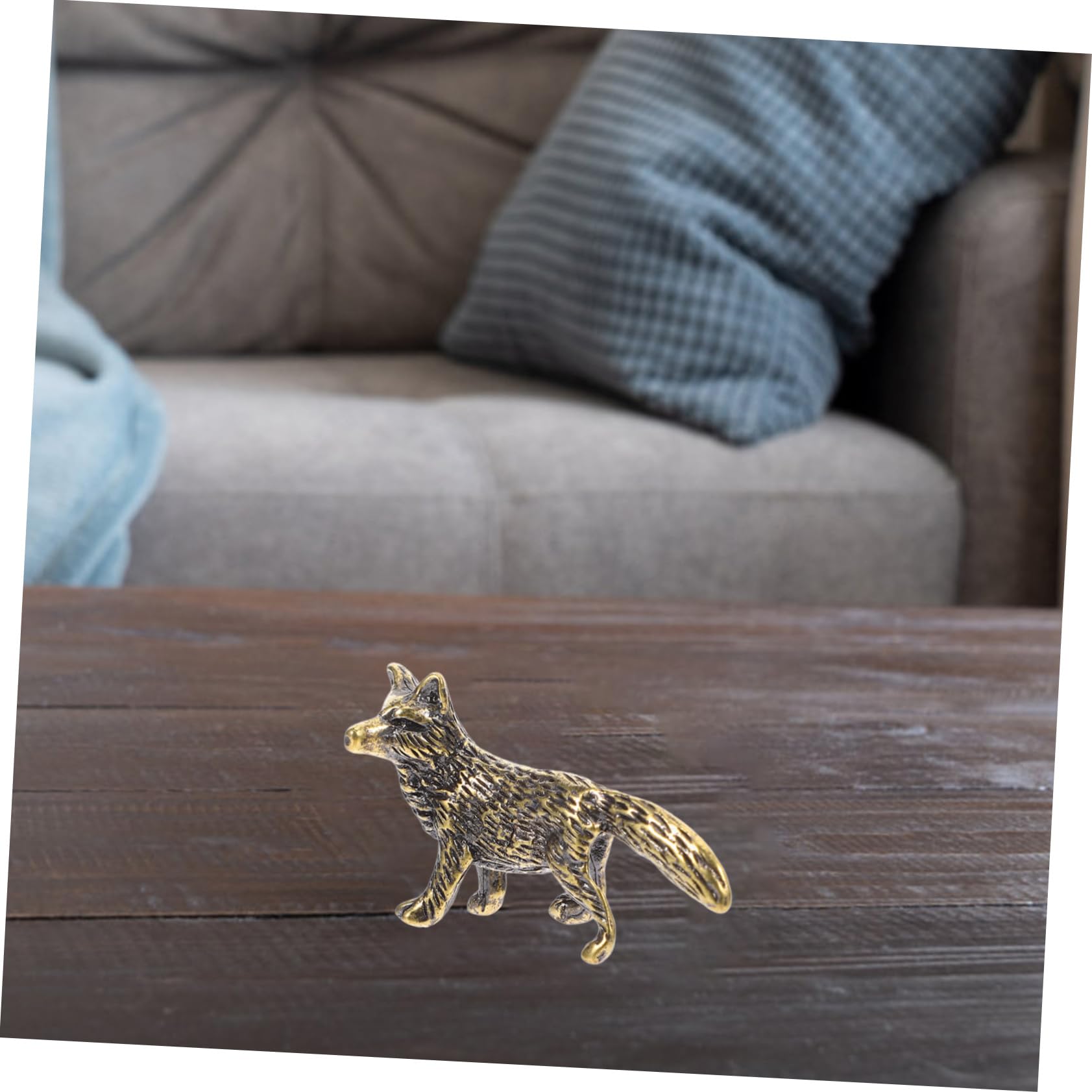 Fuchsfiguren Aus Messing – 3 Kleine Metallstatuen, Deko Für Schreibtisch, Regal Oder Vitrine