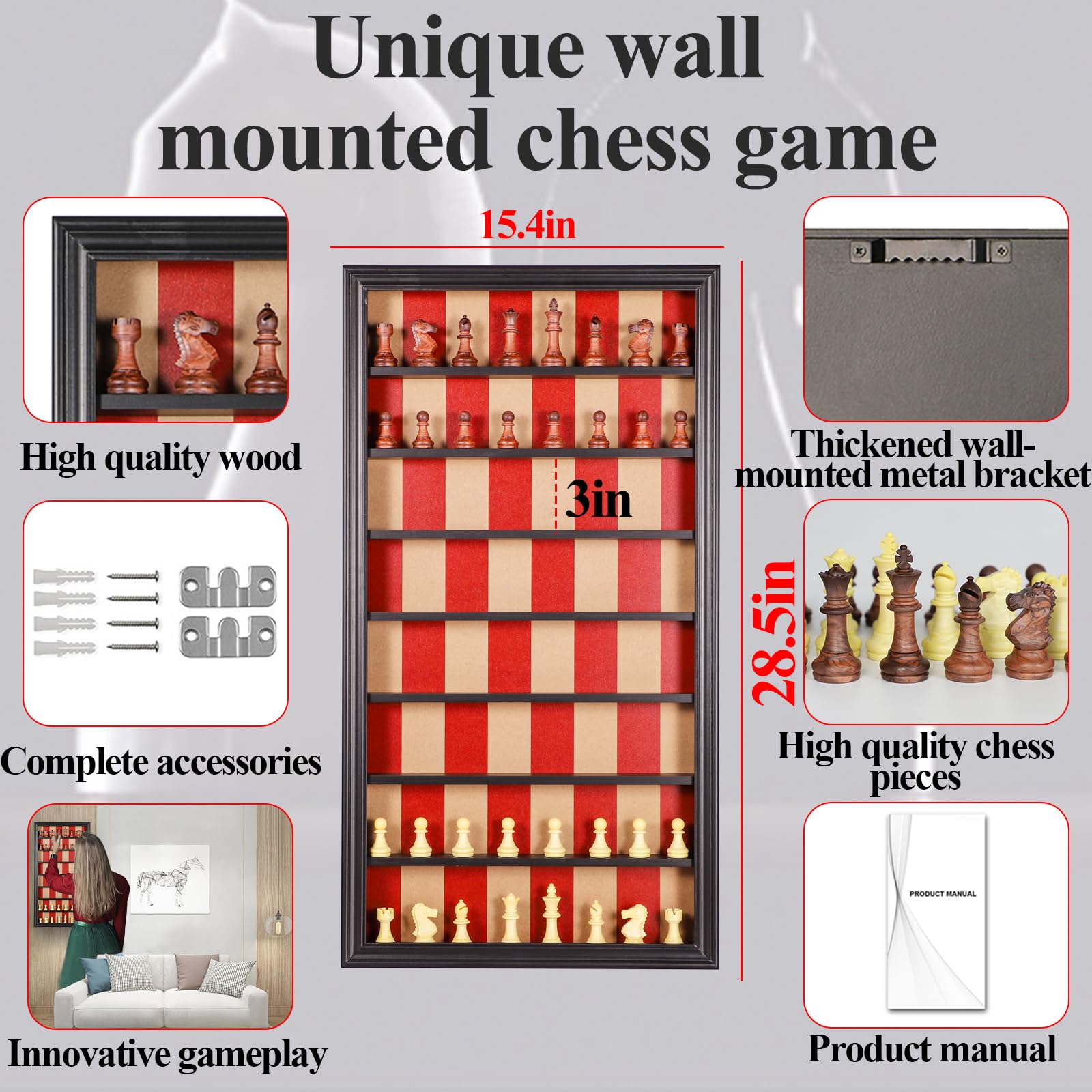 楽天市場】木製 チェスセット 三人用 トロイカ chess sets：Troika