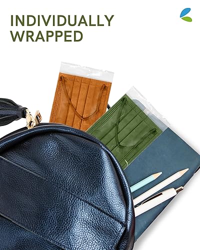 Miniatura 12 de FriCARE Mascarillas desechables para adultos, 4 capas ASTM nivel 3, protección contra alergias, envueltas individualmente, paquete de 50, surtido