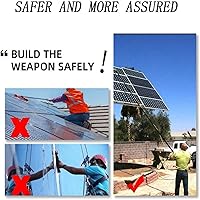 Vista 7 de BLANKX Water Fed Pole Kit, 3.6-10.8m Adjustable Window Cleaning Pole - 180 Rotatable Brush Head Telescopic Cleaning Brush Outdoor Window Glass Solar