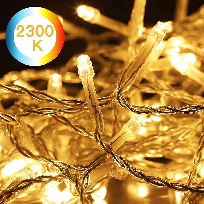 Avoalre 1000 LED-es tündérfény 25m IP44 vízálló meleg fehér 8 üzemmód kültéri karácsonyi dekoráció