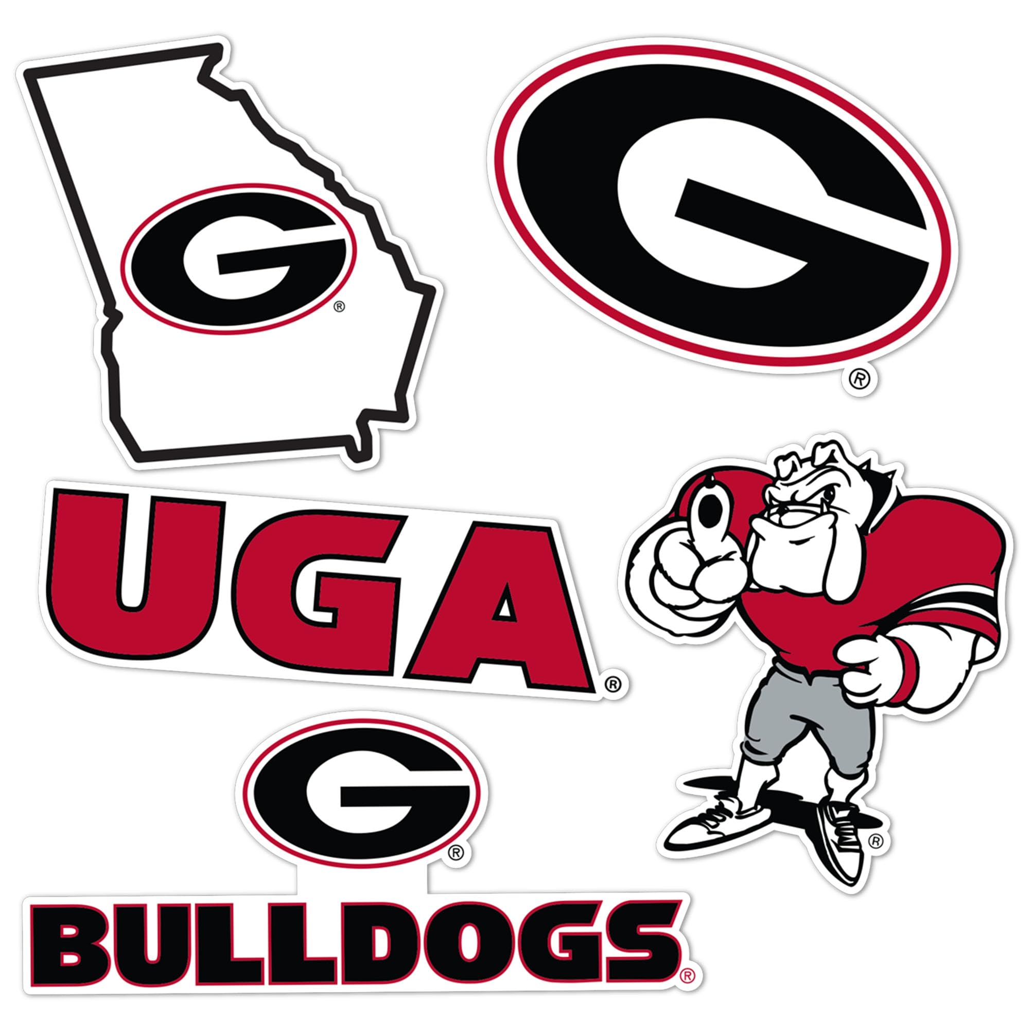 Sticker vinyle UGA Dawgs pour personnaliser votre gourde et ordinateur