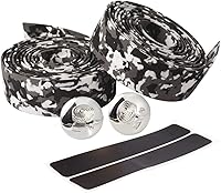 Vista 11 de Cinta de manillar de corcho súper suave de fibra de carbono para bicicleta de carretera, cinta de manillar de corcho MTB con tapones de barra