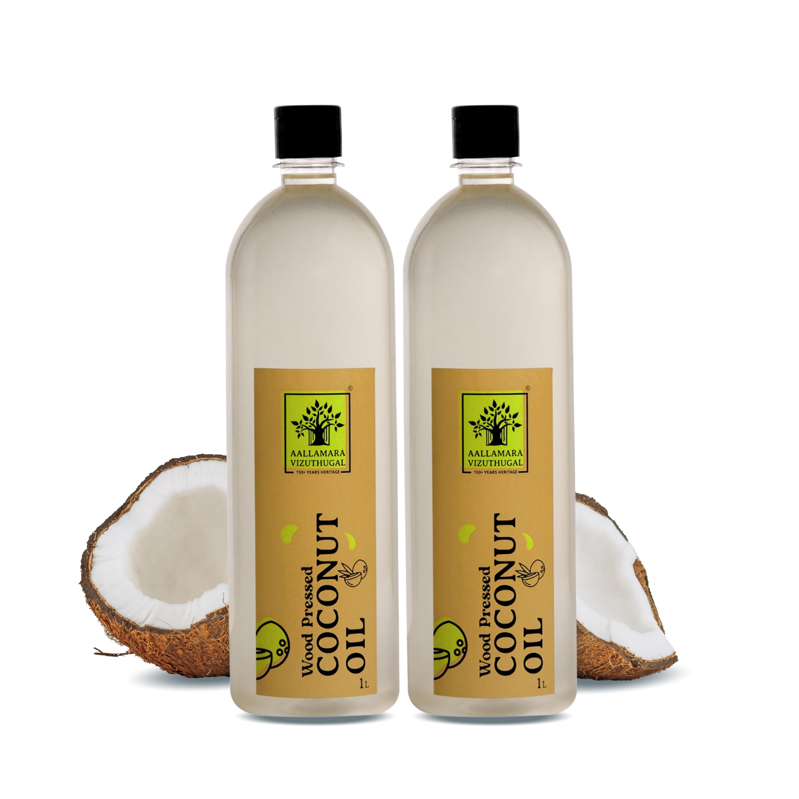 AALLAMARA VIZUTHUGAL Pure & Unrefined Wood Pressed Coconut Oil| Naturally Cholesterol Free |Rich Aroma & Flavour of Real Coconuts For Daily Cooking with Multipurpose Usage (B0DB2BXJ5N) Amazon Price History, Amazon Price Tracker