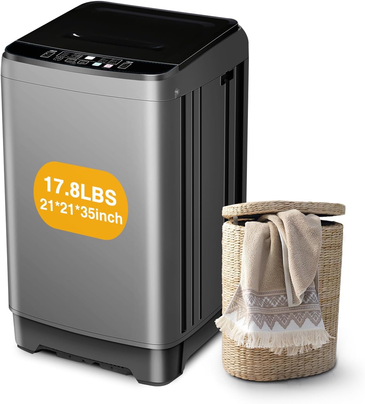 XQB201A-GREY6-1 Full Automatic Washing Machine, Grey