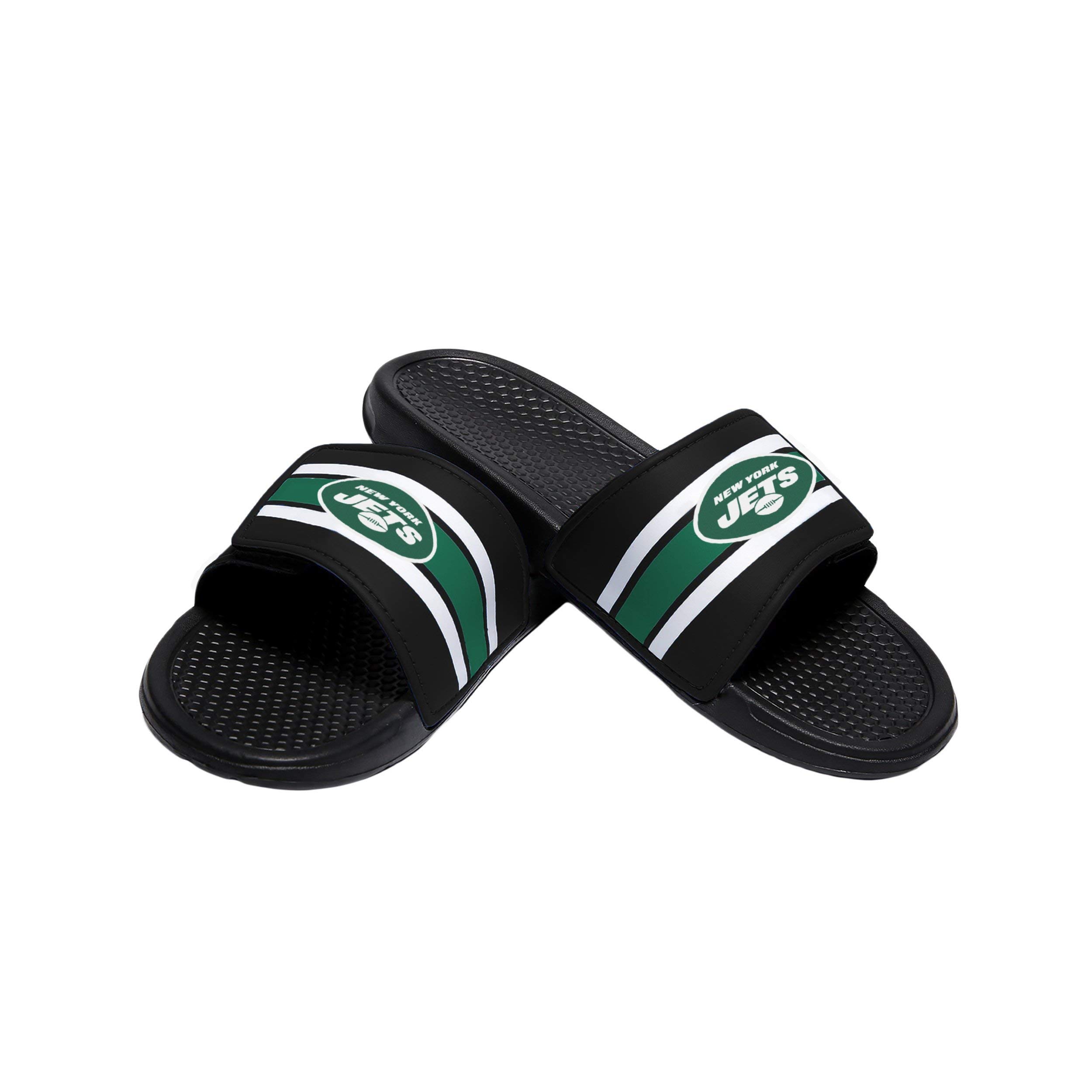 New York Jets NFL Mens Stripe Legacy Sport Slide - S