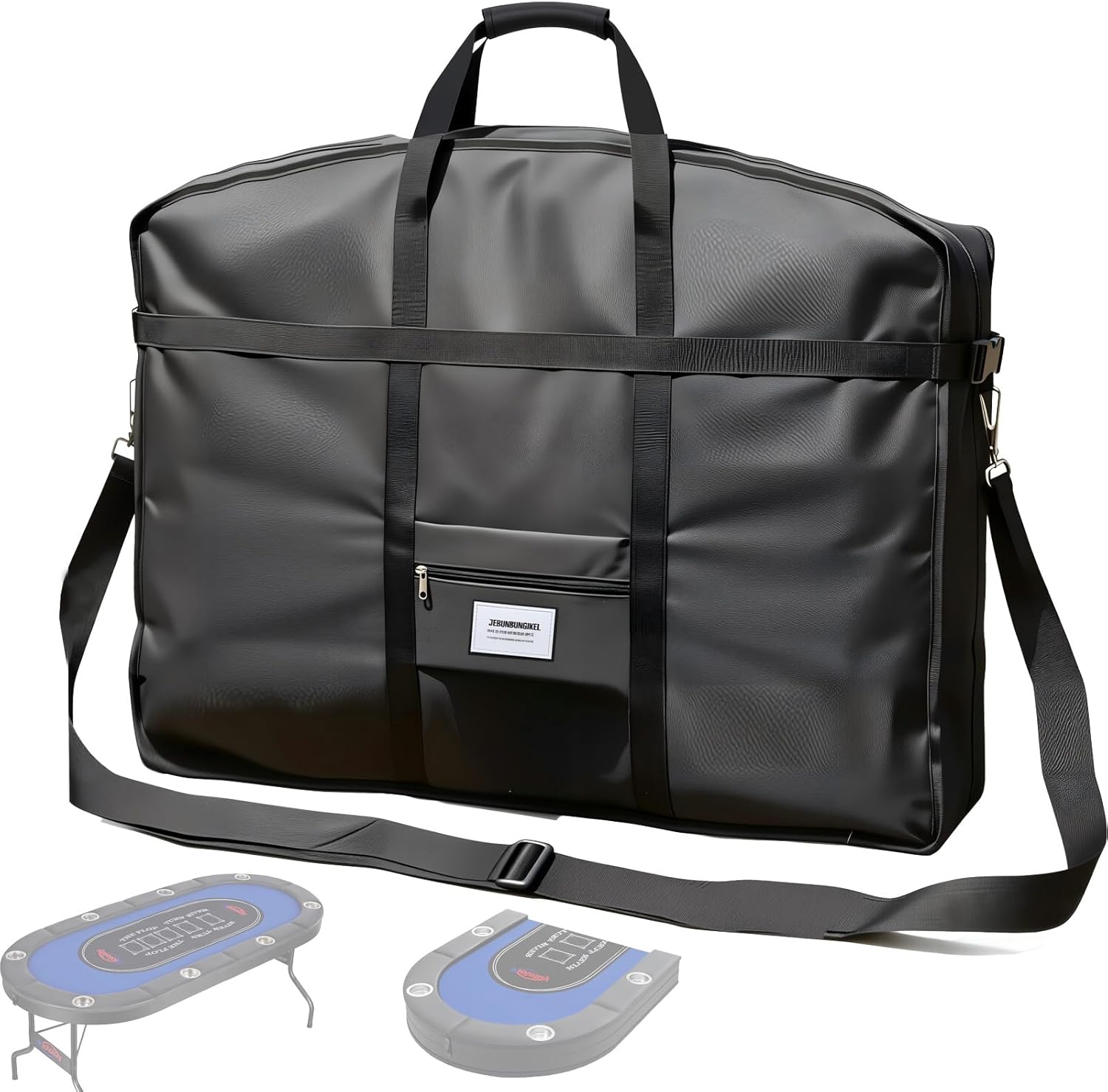 Foldable Poker Table Bag, Portable Carrying Bag for 71 inch Oval Poker Table, Heavy Duty Waterproof Storage Bag.