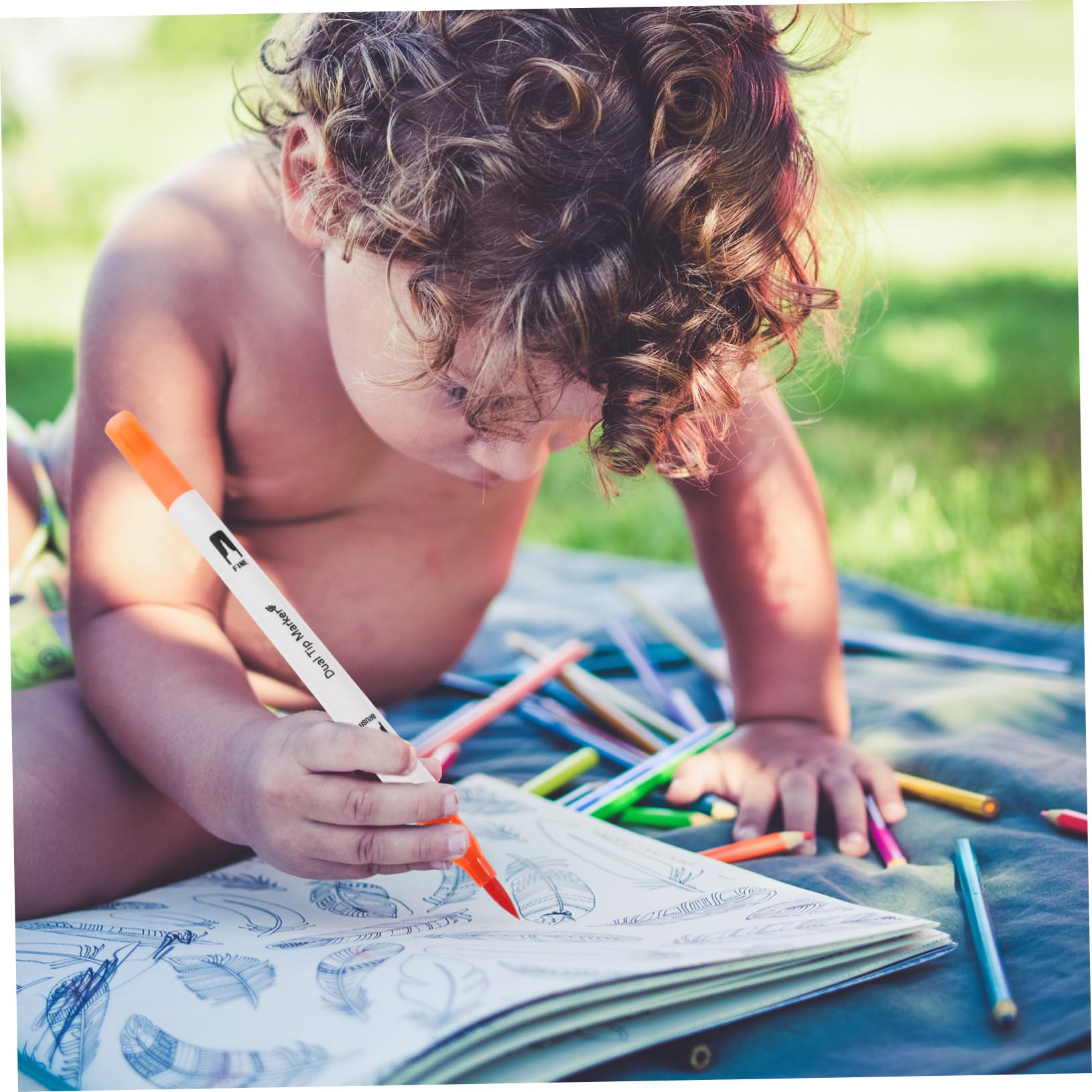 SHINEOFI 100pezzi Pennarelli Punta Fine Doppia Punta di Pennarelli per Libri da Colorare e Pennello Ergonomici e Resistenti per Ragazzo Ragazza Ragazza e Adulti