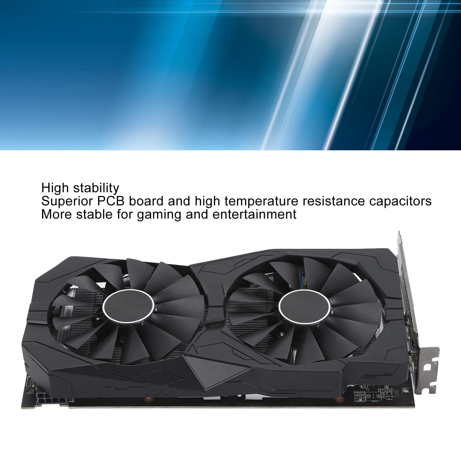 RX580 8 GB Karta Graficzna, Karta Graficzna Gier z Pamięcią 256 -bitową dla Komputera Stacjonarnego, Wentylator Podwójnego Chłodzenia, częstotliwość Pamięci 7000 MHz, DVI