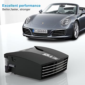IETS GT202UB Vacuum Laptop Fan Cooler, Temperature Display, Intelligent Temperature Measurement Cooling, 13 Wind Speed 2600-5000RPM Turbo Fan, Perfect for Rapid Cooling Gaming Laptop
