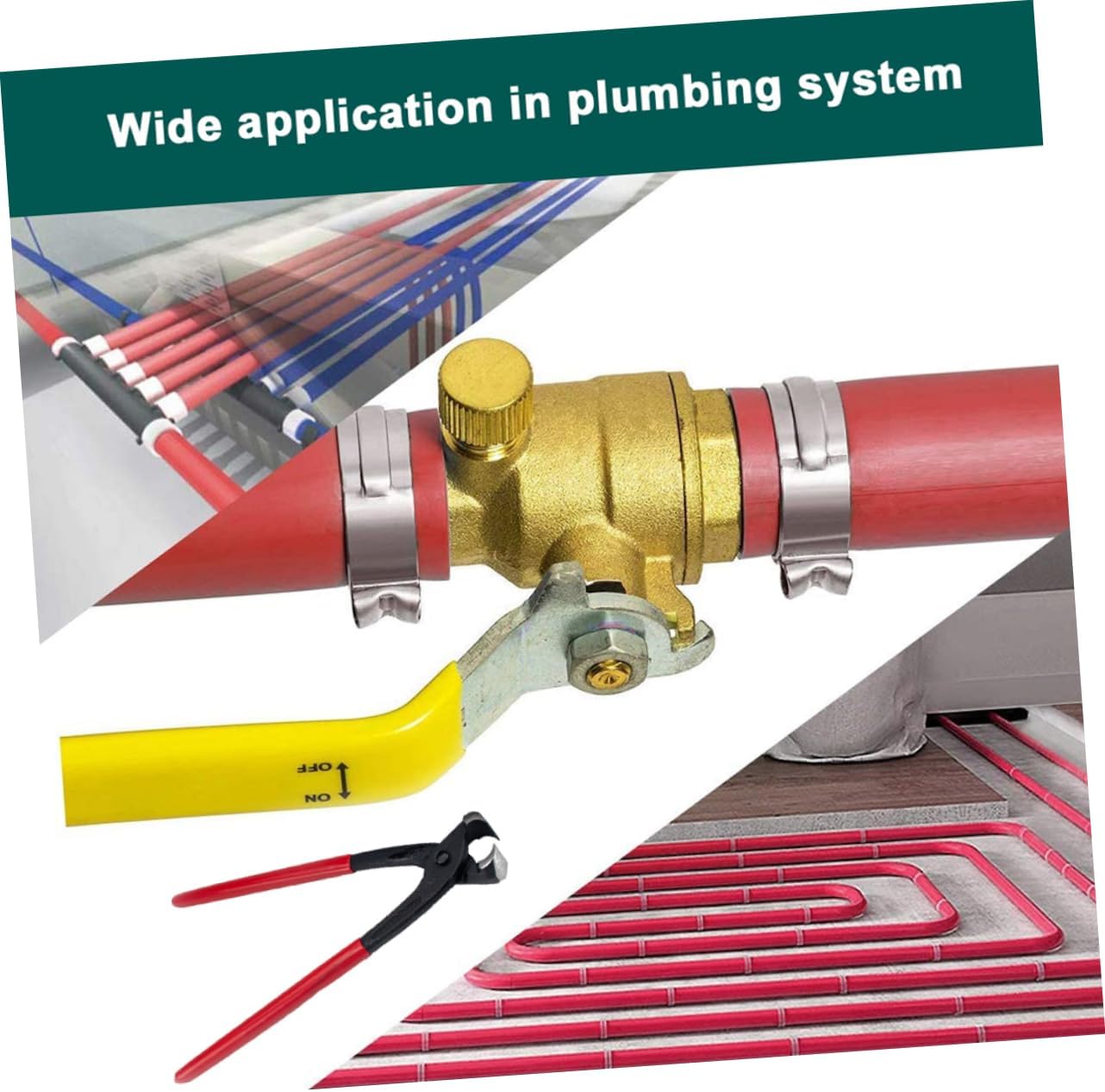 Angoily Hose Clamp Assortment Single Ear Clamps for and Water Hoses and Lightweight for Automotive Plumbing and Industrial Use
