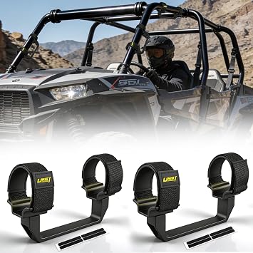 UNIGT UTV Grab Handles Fit 1.75"-2" Rollbar, Heavy Duty SXS Grips Handle Comfort Non-Slip Easy Install, 360lbs Capacity Compatible with Polaris RZR Ranger, Can-Am X3, Honda, Yamaha, Kawasaki - 2 PCS