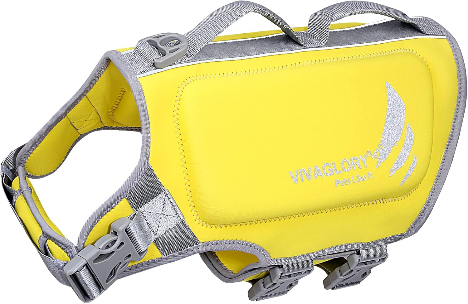 VIVAGLORY Lightweight Dog Life Jacket, Pet Life Preserver