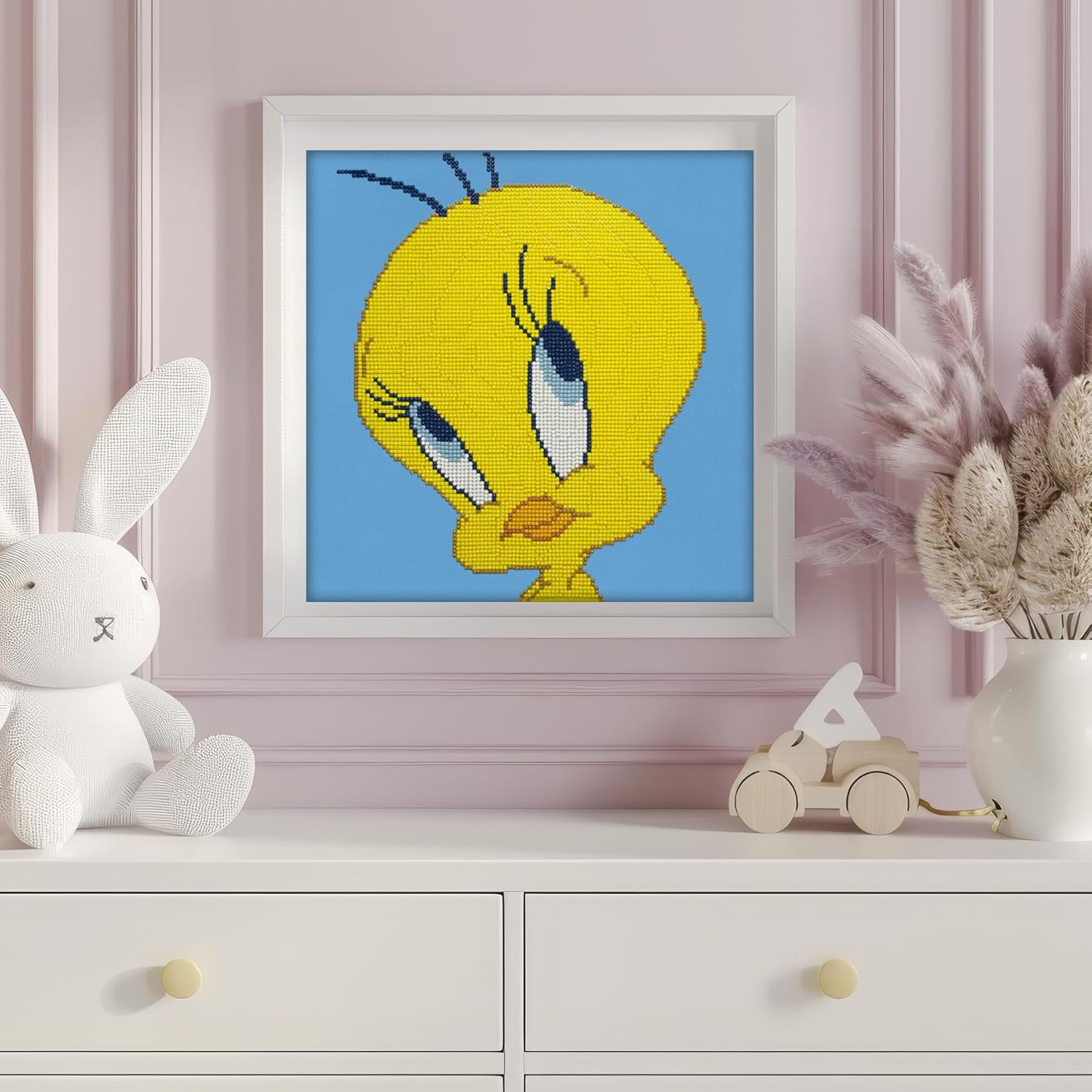 Camelot Looney Tunes - Tweety Bird Diamond Painting Kit Round Drill Picture Art Craft Home 12.6"x12.6"