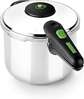 MONIX Presto | Olla a presión, 7 litros, acero inoxidable 18/10, apto para todo tipo de cocina incluida inducción
