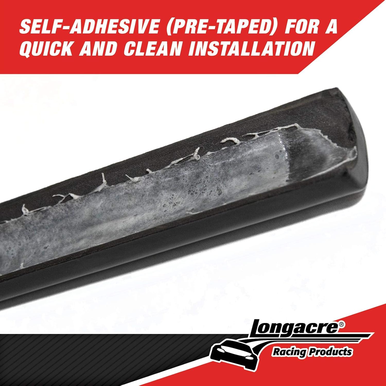 Longacre 52-65182 High Density Mini Roll Bar Padding 3ft Blk