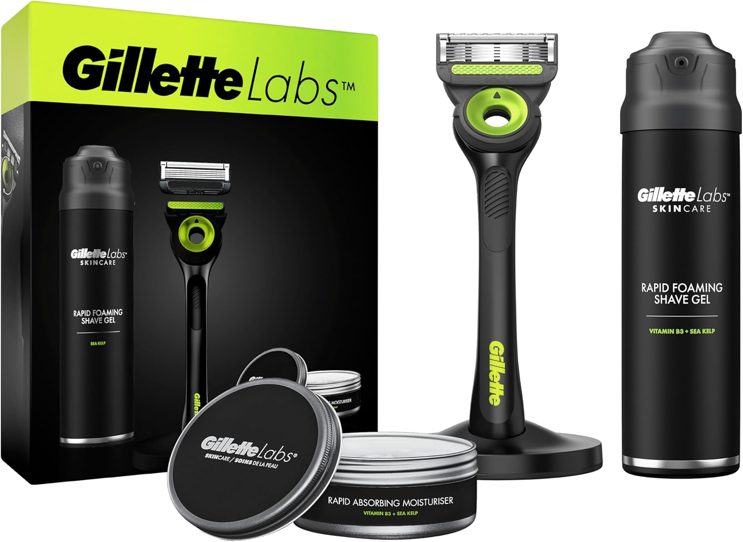 Pack Gillette Labs con maquinilla de afeitar, gel de afeitar y crema hidratante por 19,99€ ¡¡47% de descuento!!