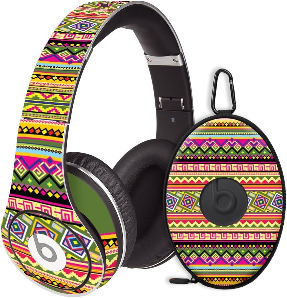 Happy Bright Tribal Decal Skin for Beats Studio Headphones & Carrying Case by Dr. Dre