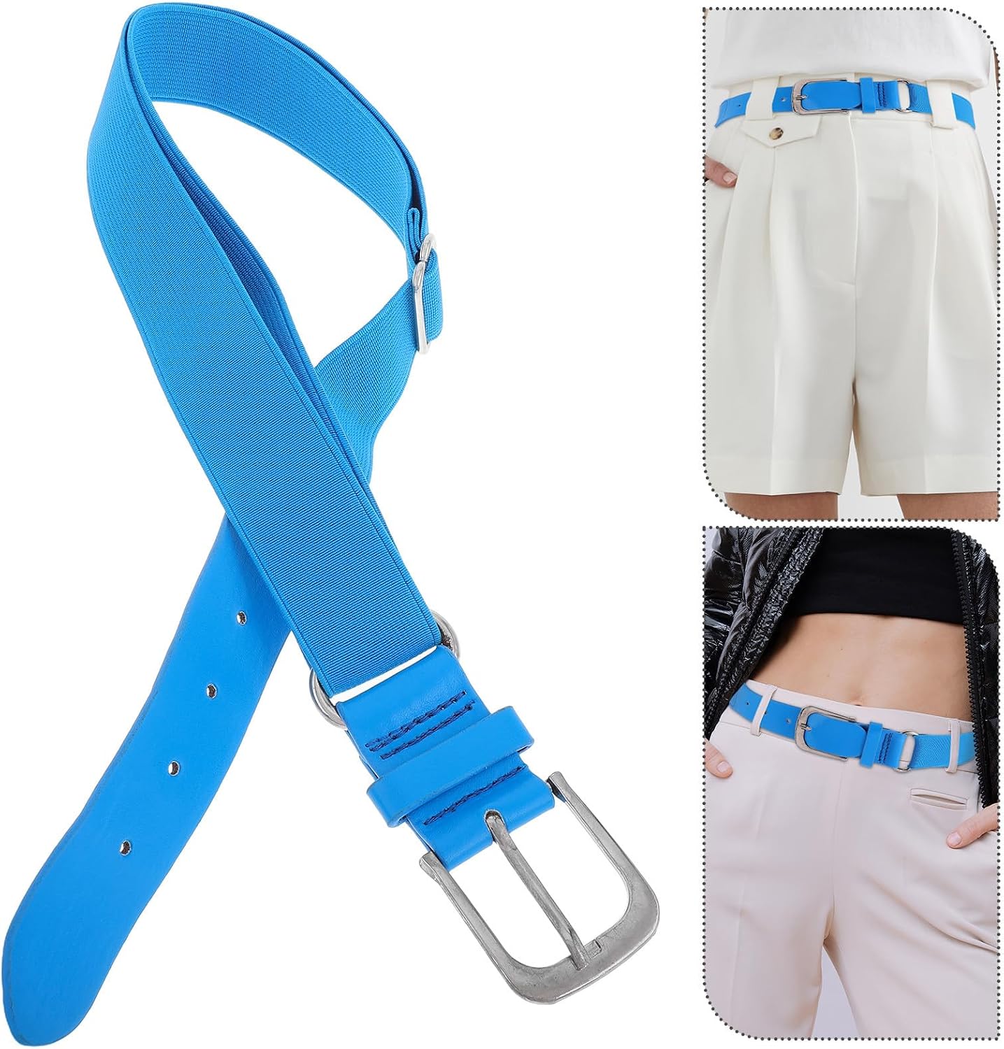 Adjustable Elastic Baseball Belt Non-slip Stretchable Waist Strap Softball Sports Belt for Men Women Students Outdoor Activities