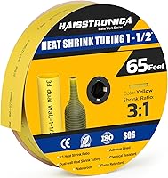 Vista 10 de haisstronica Tubo termorretráctil 3:1, relación de encogimiento, tubo termorretráctil de grado marino forrado con adhesivo para el hogar, automoción