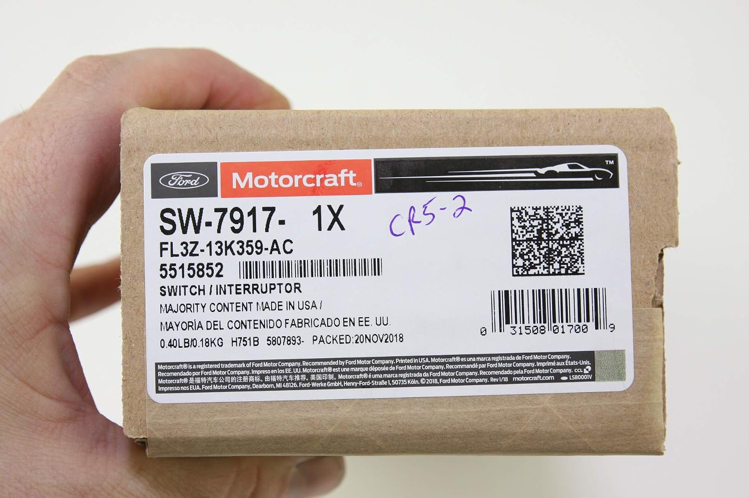 2015-2024 Ford - Turn Signal Switch