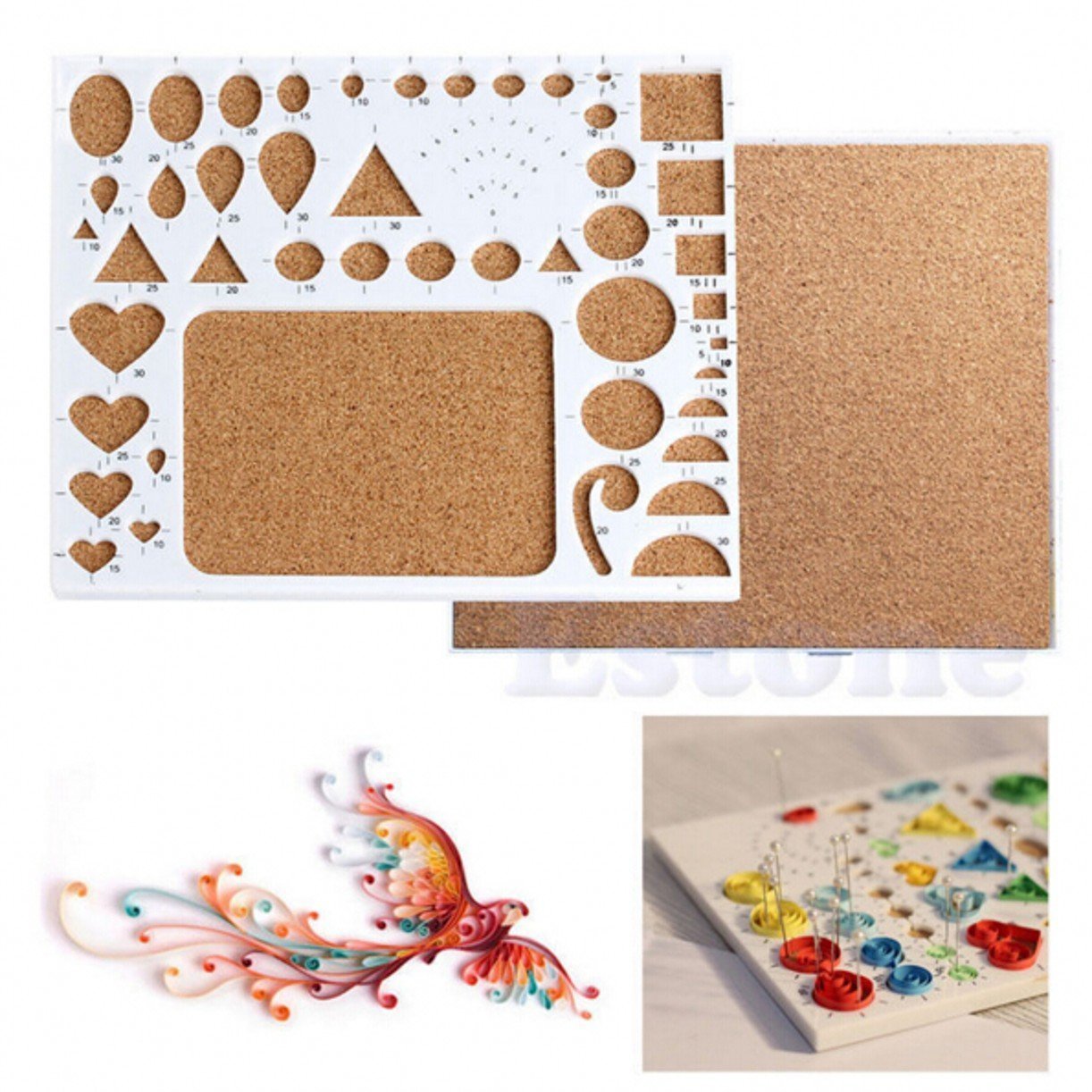 Buy CHENGYIDA 1PC Paper Quilling Tool DIY Papercraft Work Board