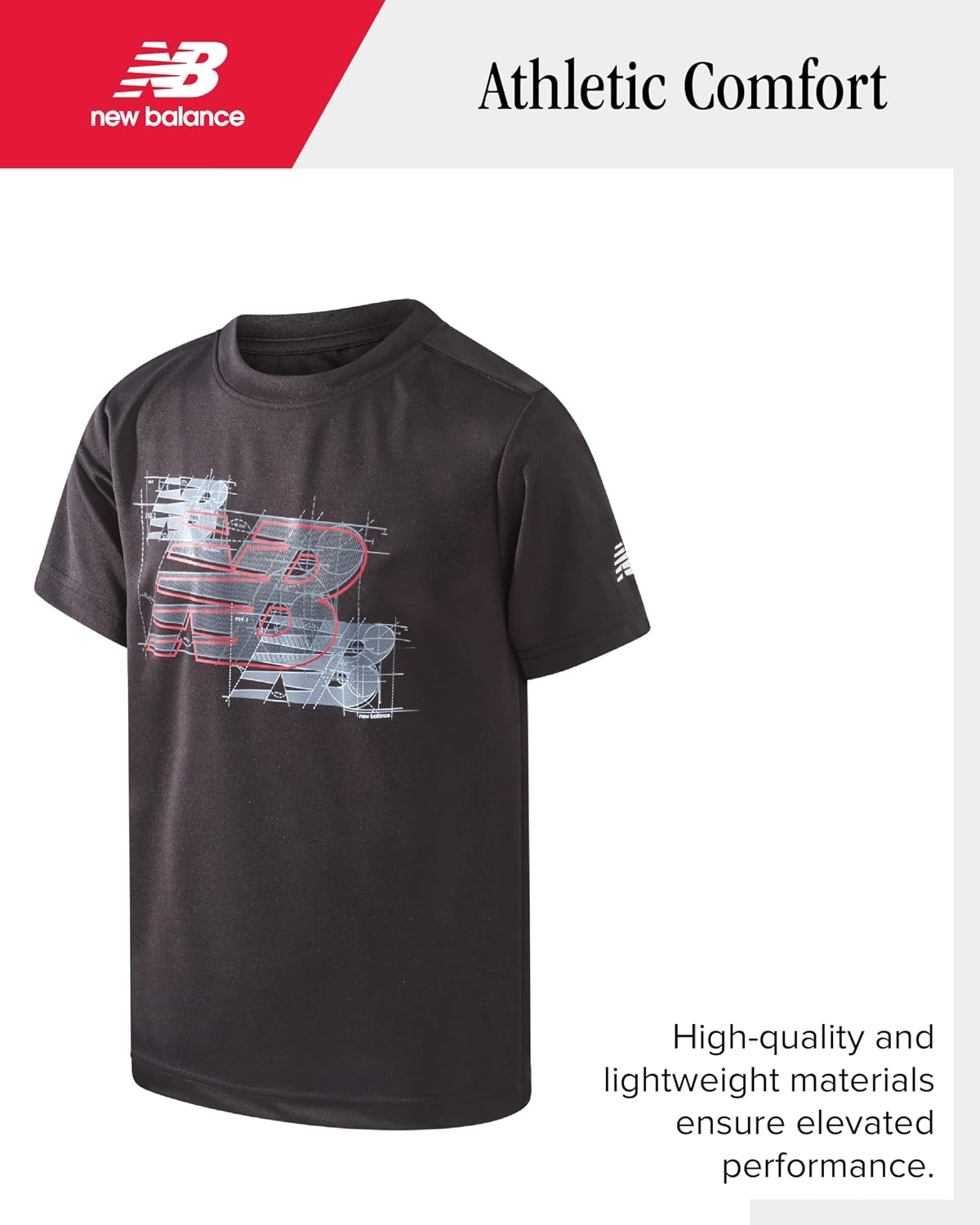 New Balance Boys Short Sets - 2 Piece Active Performance Athletic Shirt and Kids Basketball Gym Shorts for Boys (8-12)