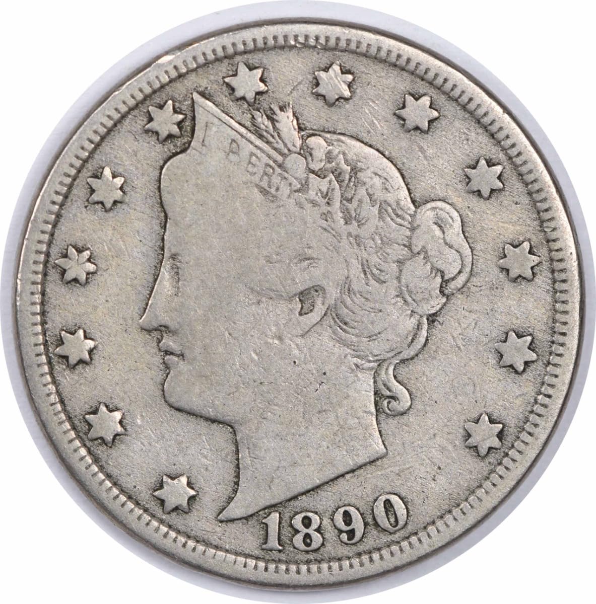 1890 P Liberty Nickel Uncertified VG