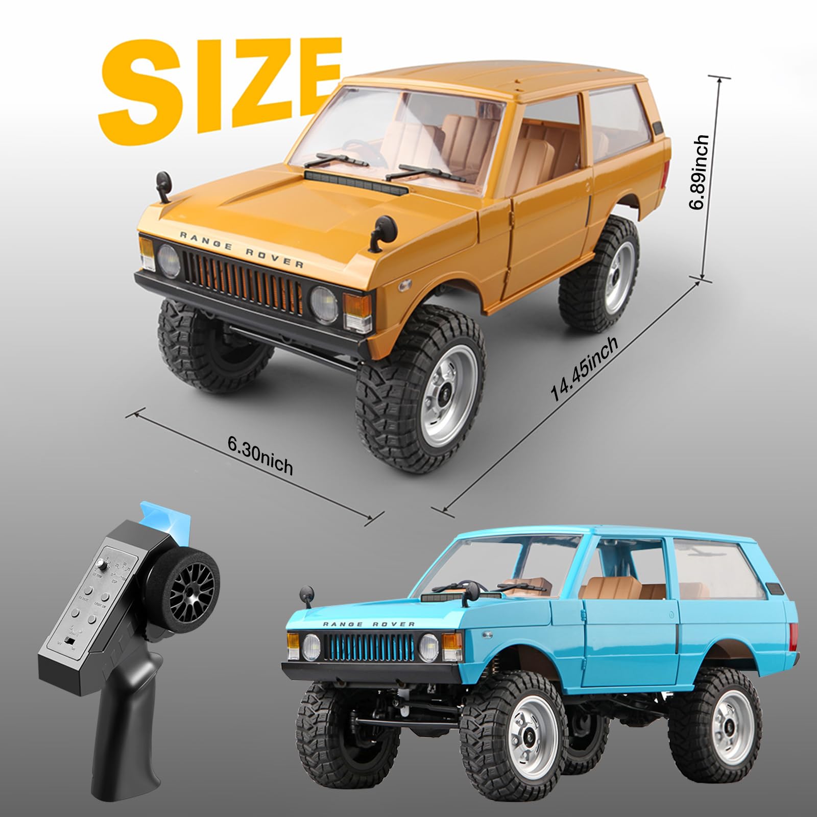 Amazon.com: RC Rock Crawler, MN-168 Ranger Rover 1:12 RC Climbing