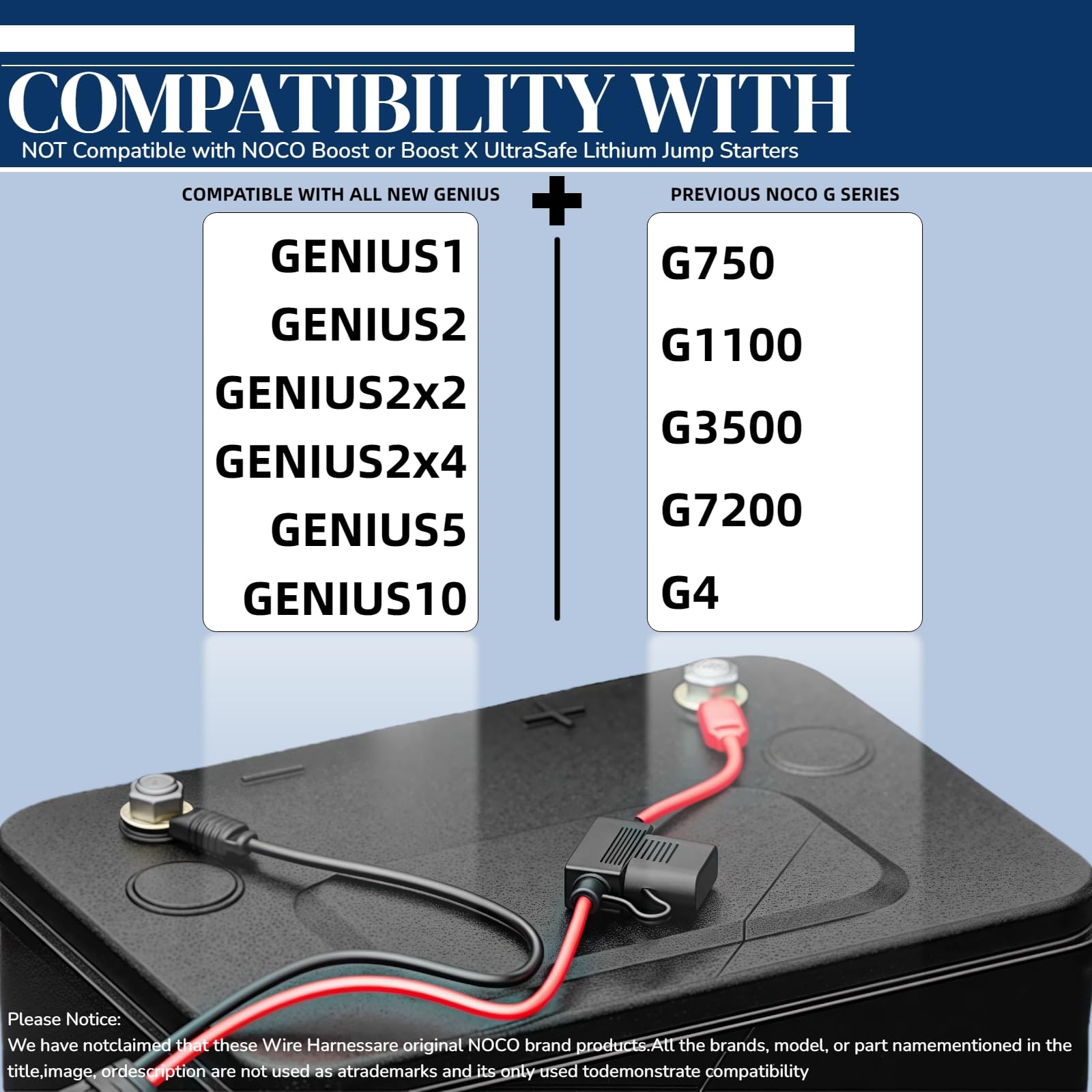 Amazon.com: QMTCYXGS (2+2PK) Replaces for Noco Battery Charger