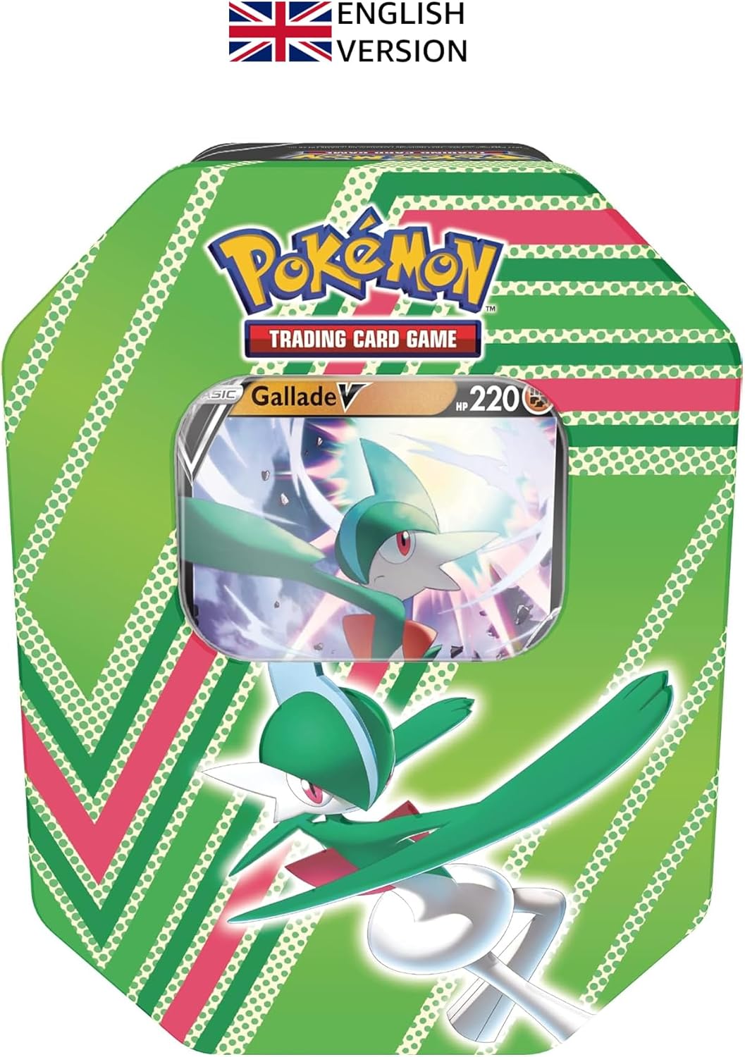 Pokémon Hidden Potential Tin – Gallade V (1 Foil Card & 4 Booster Packs)