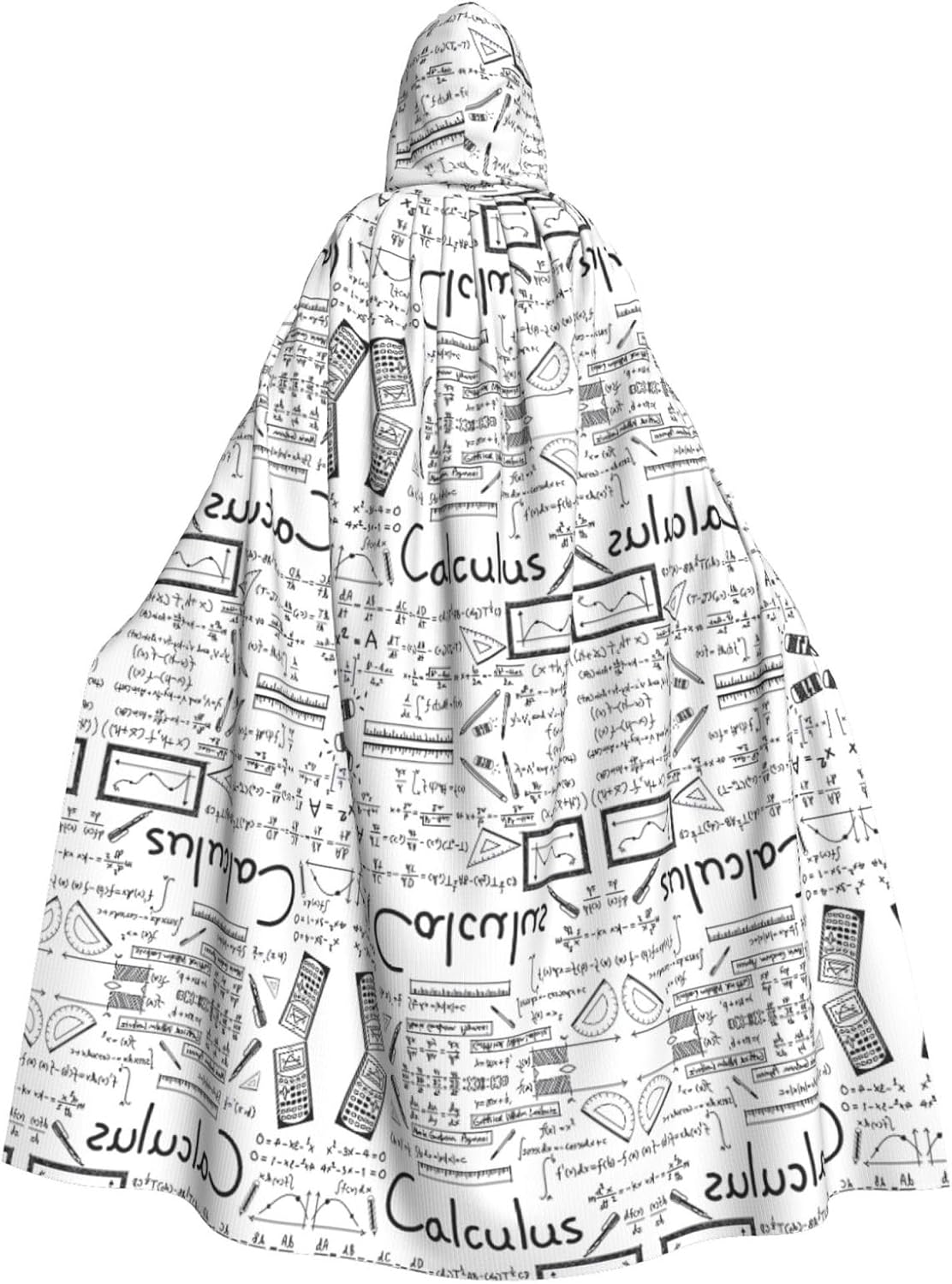 Math Acronym Robe KoNsev Math Geometry Geek Calculus Hooded Cloak,Cosplay Costumes Unisex ...