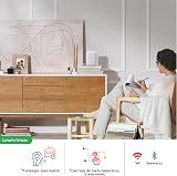 Haut-parleur Audio Bluetooth Google - Diffusion de Musique Sans Fil, Son Puissant, Assistant Intégré, Connectivité Wi-Fi et Bluetooth, Contrôle de Maison Intelligente, Appariement Stéréo - Craie - 7