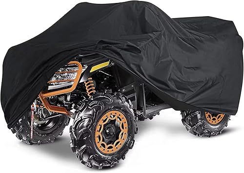 Kayme Cubierta impermeable para ATV resistente para todo tipo de clima, cubierta para cuatro ruedas, protección contra el sol y la nieve, se adapta
