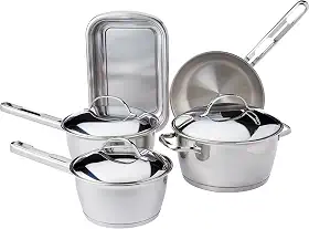 Jogo de Panelas em Aço Inox 5 peças Allegra Tramontina