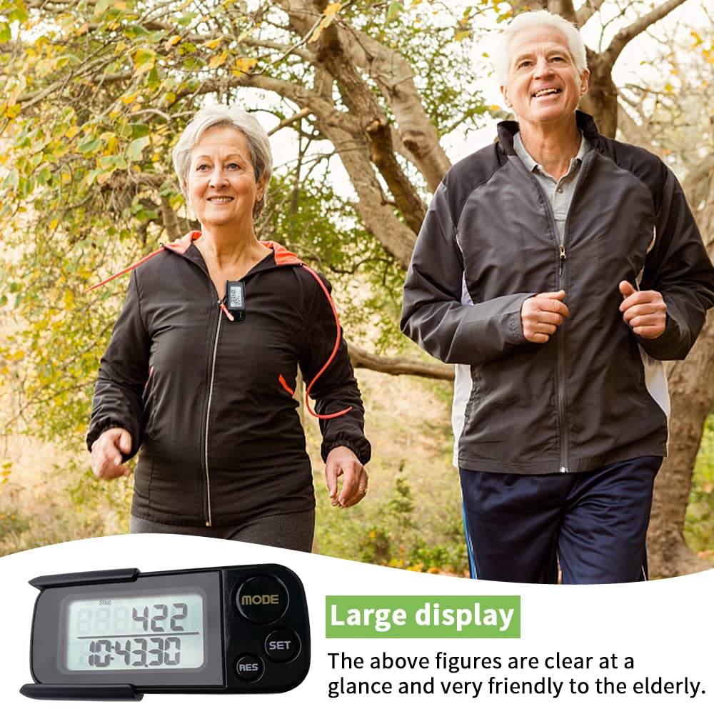 Contapassi Elettronico Mini - Pedometro Portatile Con Clip, Sensore 3D, Per Camminare E Correre - Foto 2