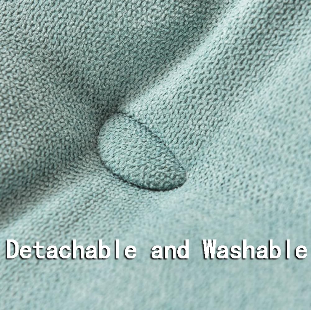 Almohada de respaldo para sofá cama con soporte de cuello desmontable, respaldo de posicionamiento para silla de oficina con funda de cojín lavable, 45 x 50 x 25 cm (70 x 50 x 25 cm, café claro)