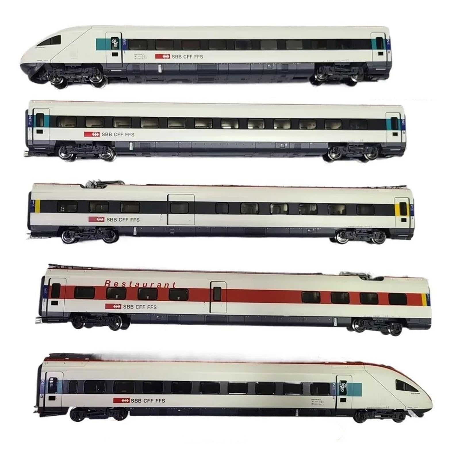 Replica Treno HO Tipo 1/87 Per Modello Di Treno SBB 63154 Effetti Sonori Digitali Confezione Treni A 5 Carrozze
