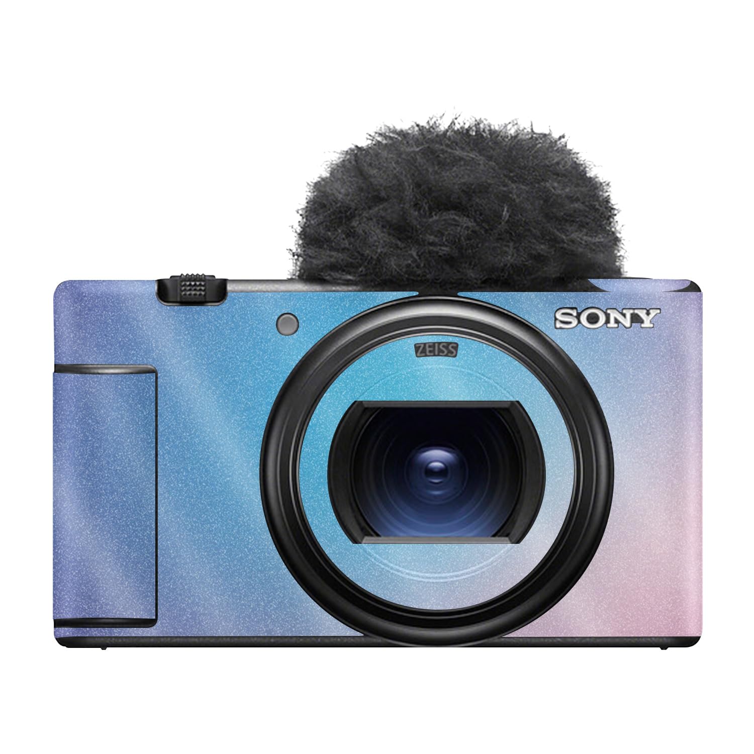 Glossy Glitter Camera Skin Compatible with Sony ZV-1 Mark II (2023) - Royal Haze - Premium 3M Vinyl Protective Wrap Decal Cover - Easy to Apply | Crafted in the USA by MightySkins