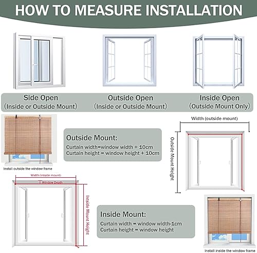 Miniatura 7 de Persianas enrollables de bambú para exteriores, persianas enrollables para filtrar la luz, persianas enrollables de bambú para exteriores, persianas