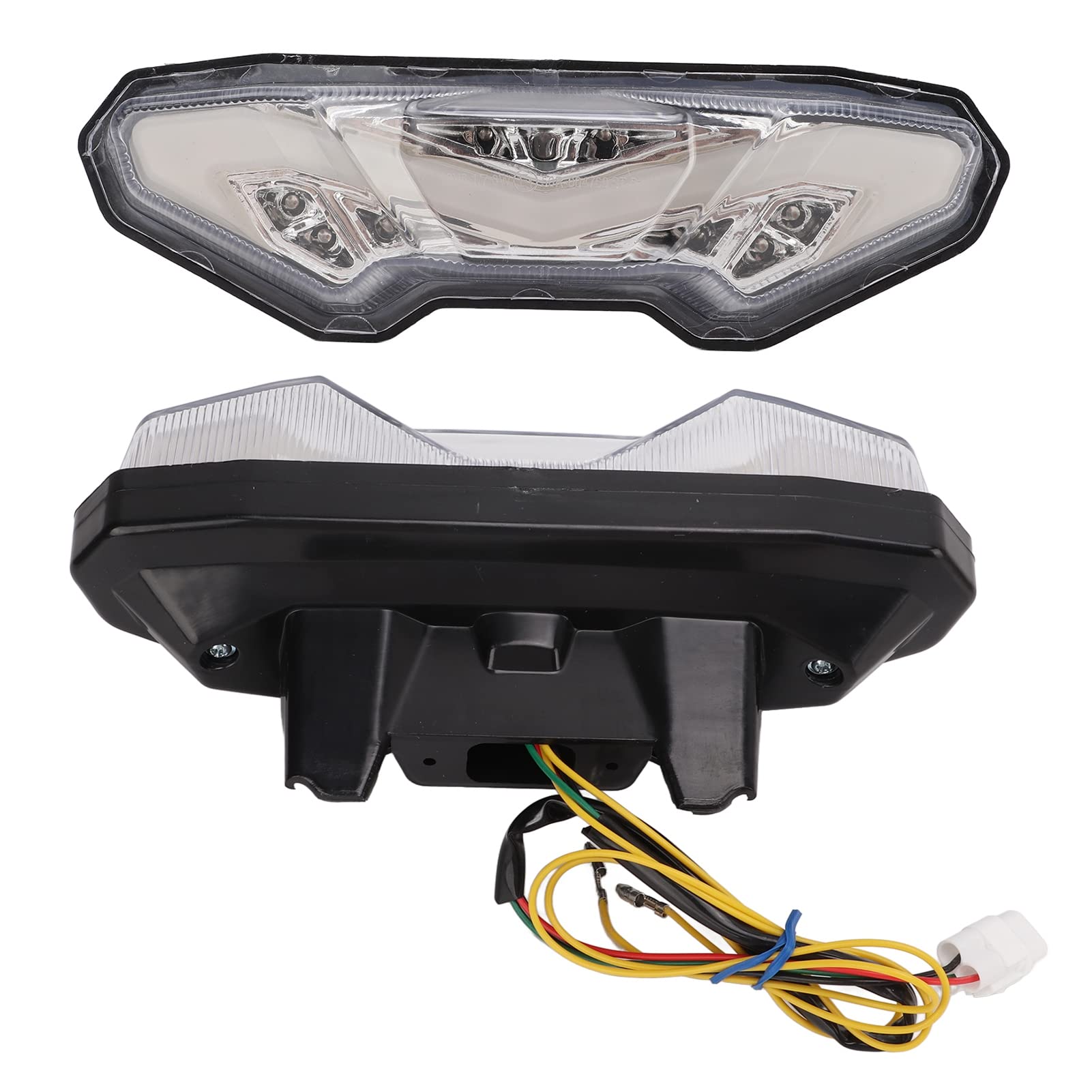 Fanale Posteriore a LED per Moto con Multifunzione, Impermeabile IP67, a Risparmio Energetico per MT-09 FZ-09 2013-2017, Tracer 900 700 2016 (Scocca trasparente)