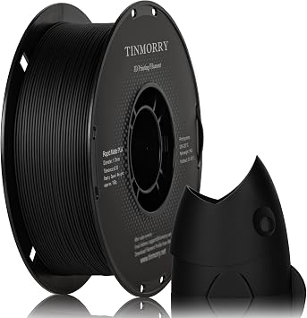 TINMORRY PLA Filament 1.75mm 1kg, Matte PLA 3D Printer Filament, Compatible with Bambu Lab FDM 3D Printer, 1 KG 1 Spool, Matte Black