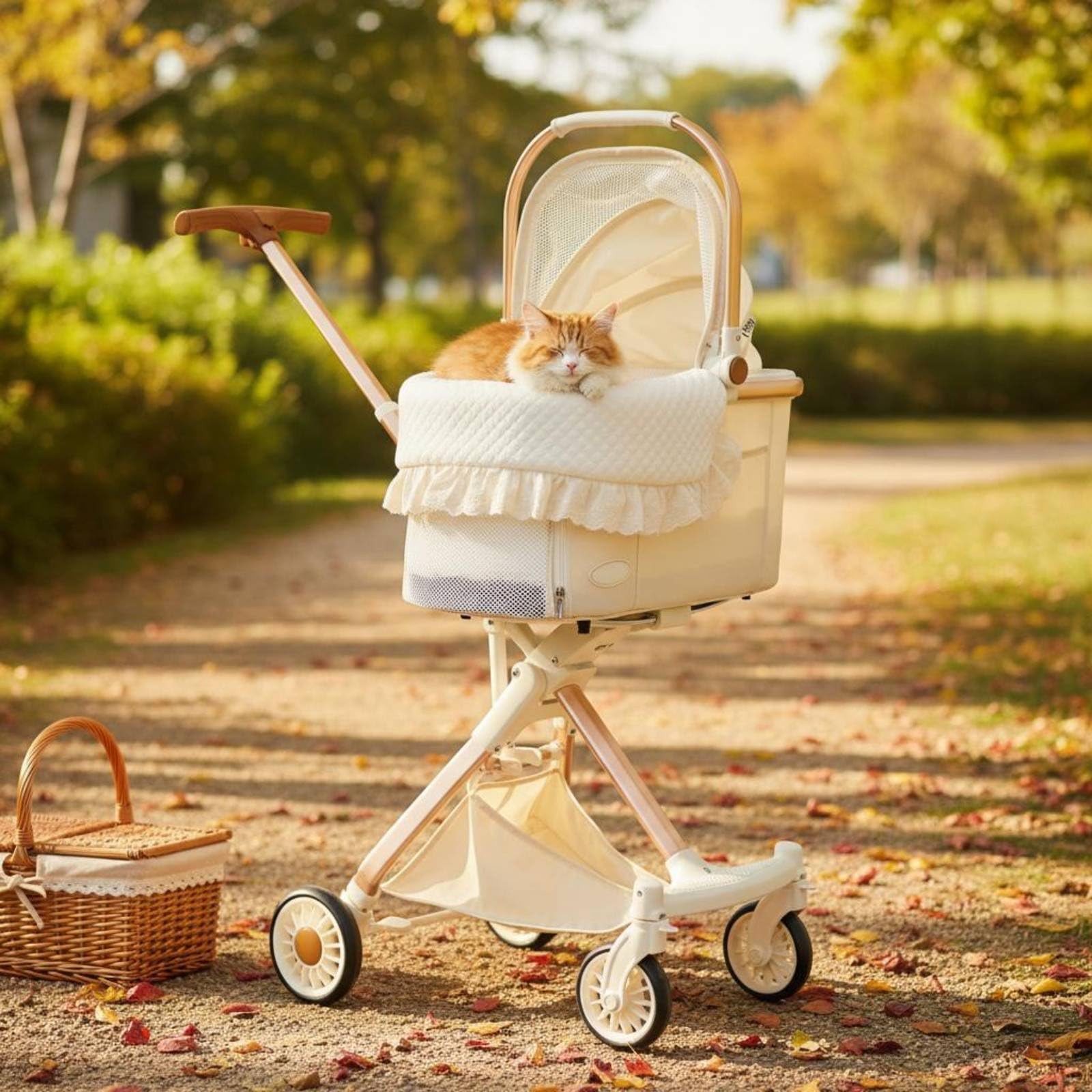 3 Stück atmungsaktive Sitzauflage schmutzabweisend Doppelseiten-Kinderwageneinlage waschbar Kinderwagen-Einlage für Spaziergang, Draußen, Geblümt, Gerüscht, Gesteppt