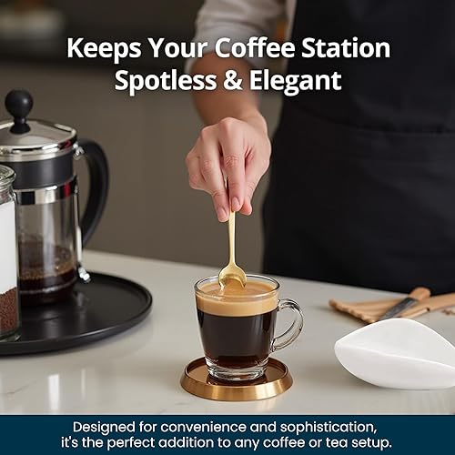 Miniatura 3 de Soporte para cuchara de cerámica con cuchara de café, soporte para utensilios de cocina de alta calidad para cafetería, accesorios de estación de