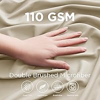 Vista 38 de Empyrean Charcoal Grey Extra Deep Pocket Fitted Sheet Full Size, Hotel Luxury Deep Pocket Full Size Fitted Sheet Only Easily Fits 18 to 24 Inch