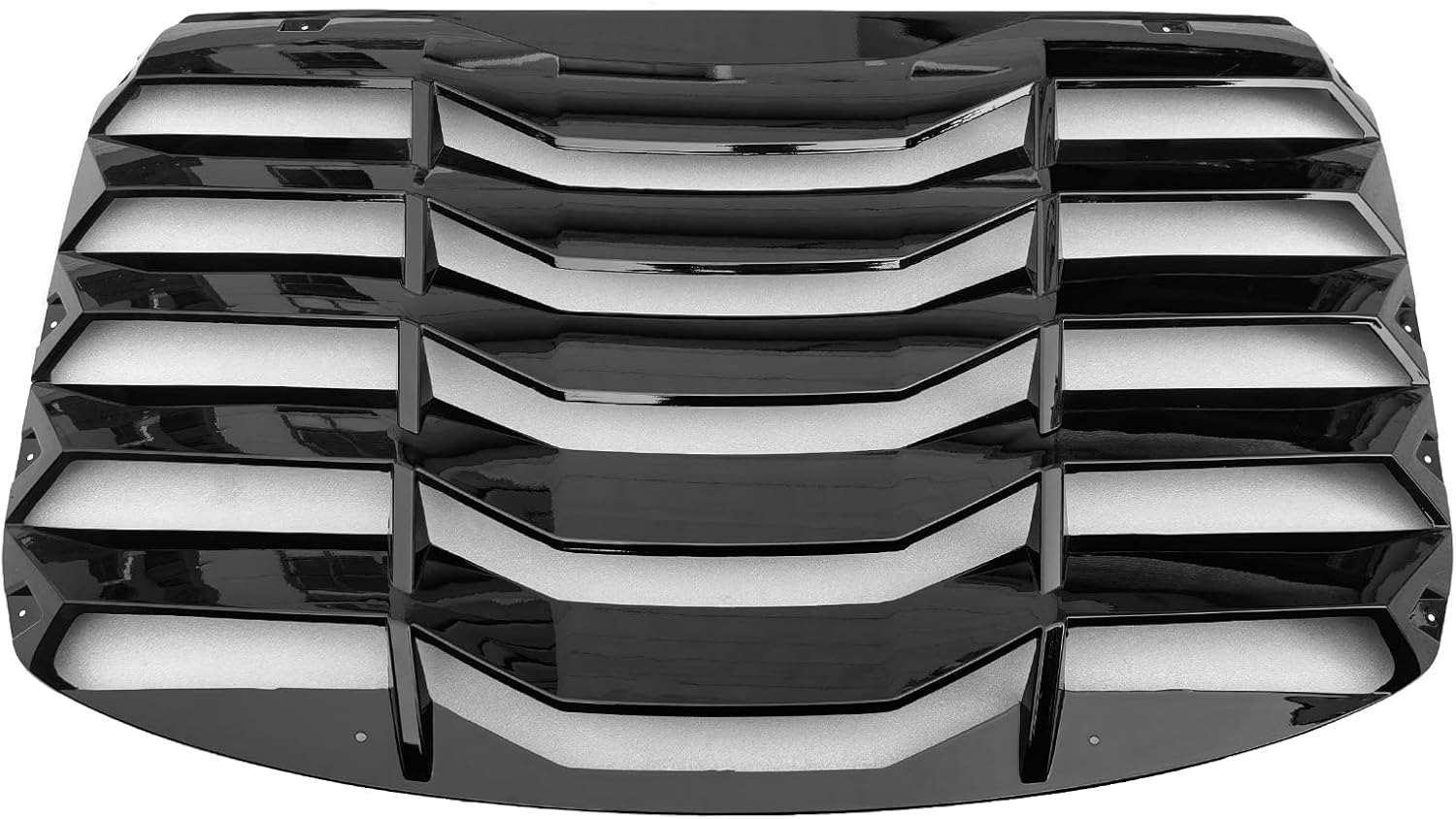 IKON MOTORSPORTS Rear Window Louver Compatible with 2022-2026 Subaru BRZ & Toyota GR86, IKON Style ABS Plastic Gloss Back Windshield Sun Shade Cover Vent 2PCS