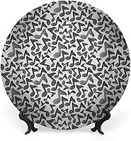 Vista 15 de Platos decorativos, adorno de impresión moderna, acuarela de ramas cítricas de limón, 6 pulgadas, decoración de pared de cocina, verde bosque