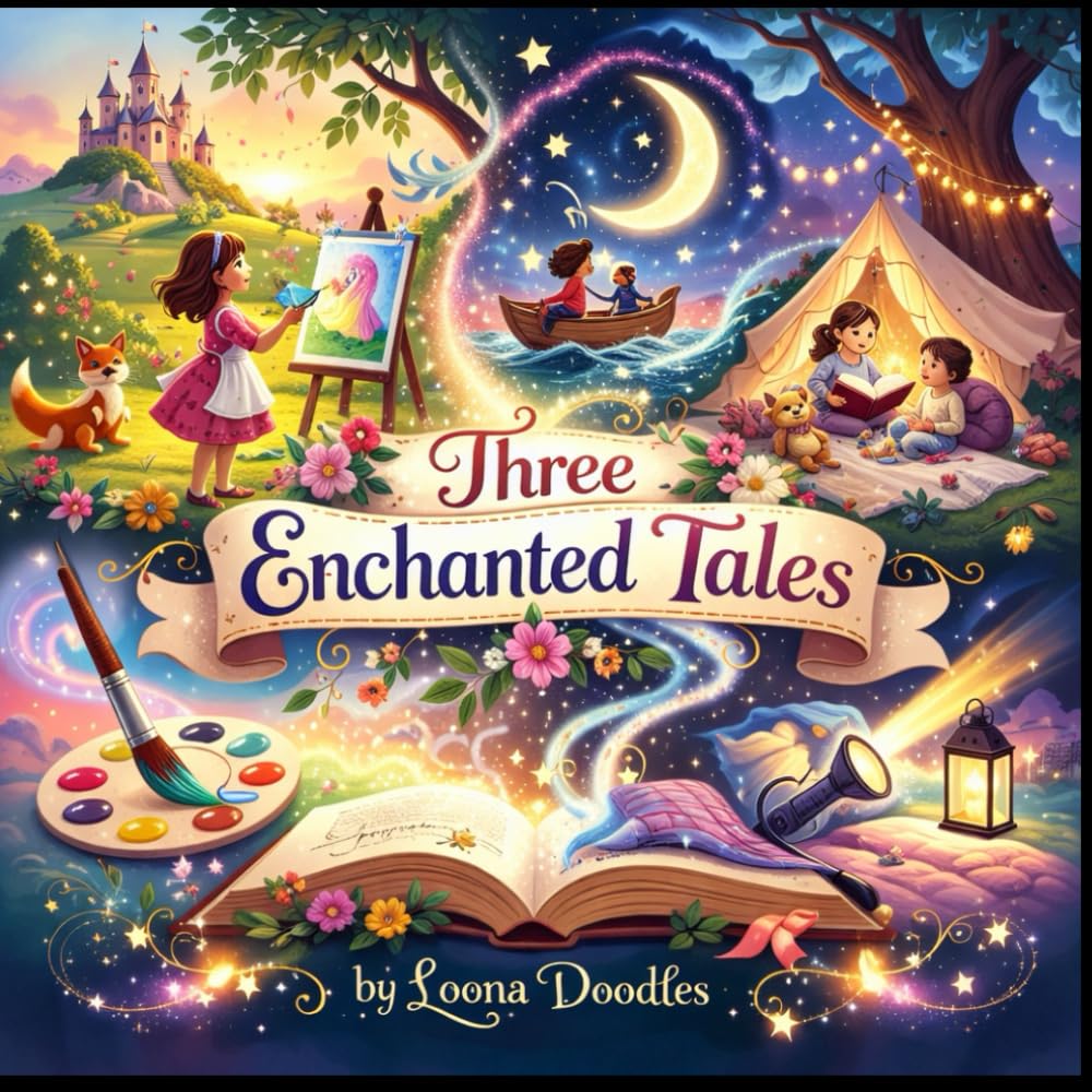 THREE ENCHANTED TALES: A Magical Bedtime Story Collection for Kids About Courage, Imagination, and Self-Confidence.