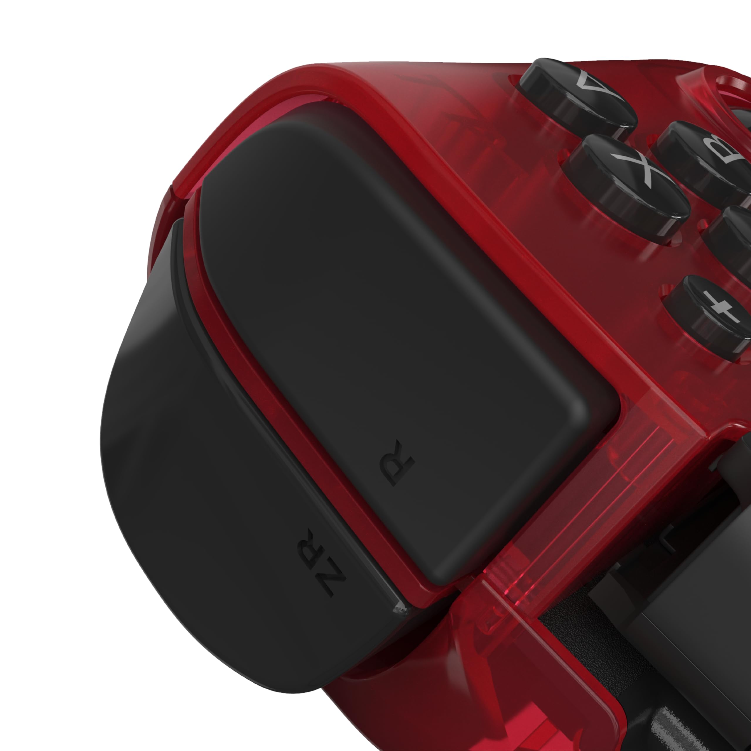 CRKD Nitro Deck Crystal Collection avec étui de transport – Deck portable professionnel avec dérive zéro bâton pour Nintendo Switch et Switch OLED (rouge atomique)