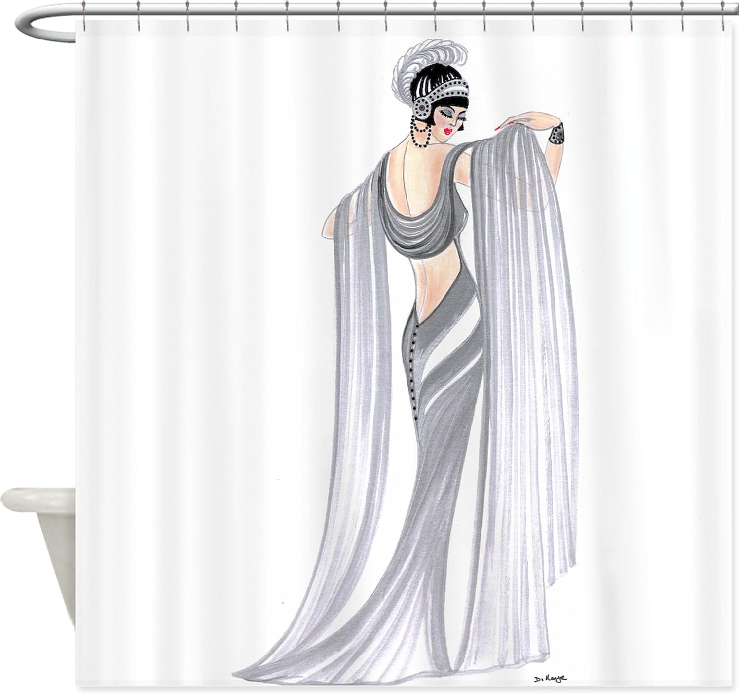 CafePress Selene Decorative Fabric Shower Curtain